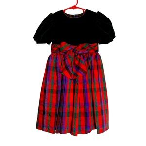 Vintage Sylvia Whyte Holiday Dress Size 5